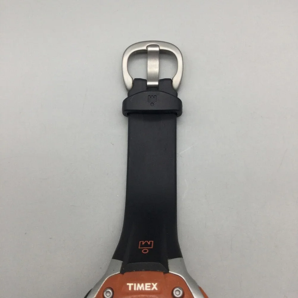 Timex Ironman Triathlon 30 Lap Mens Watch 38mm Digital Black Orange New Battery